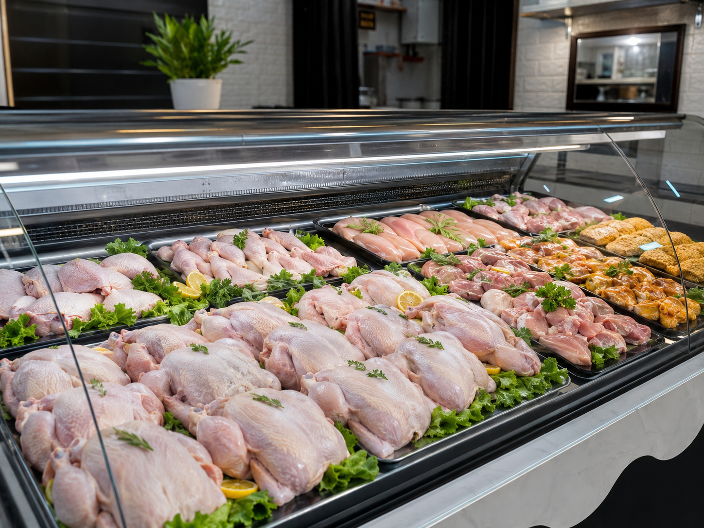 Viande blanche et poulet frais